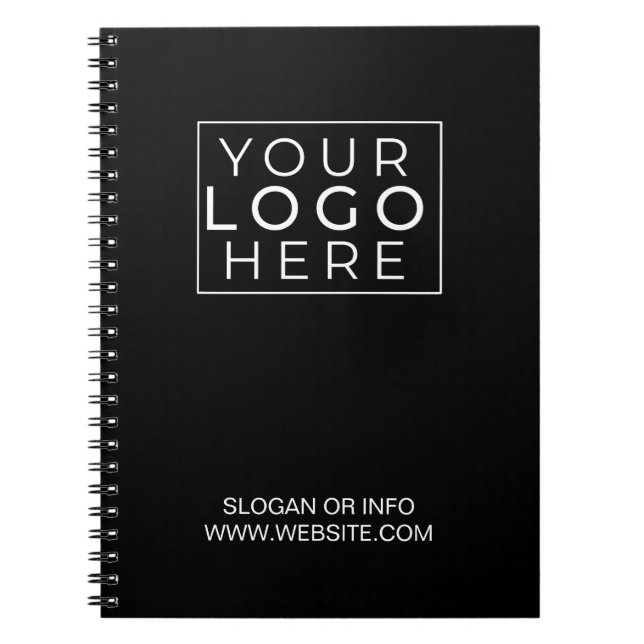Company Logo Branded Promotional Employee Custom Notebook (Front)