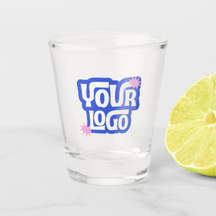 Company Logo Branded Simple Business Shot Glass