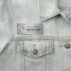 Company Logo Brushed Grey Colour Plastic Employee