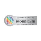 Company Logo Brushed Grey Colour Plastic Employee