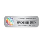 Company Logo Brushed Grey Colour Plastic Employee