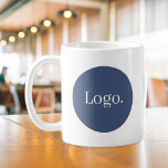 Company Logo Business Branded Promotional Coffee Mug<br><div class="desc">White promotional mug featuring your business,  company or corporate logo on each side.</div>