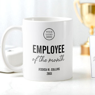 Company Logo Business Employee Of the Month Award Coffee Mug