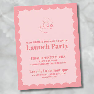 Company Logo Business Grand Opening Postcard