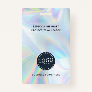 Company Logo Business Holographic Employee ID ID Badge