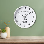 Company Logo Business Name Corporate Branded Promo Clock<br><div class="desc">Wall Clocks with company logo make unique corporate promotional gifts. Personalise with your business name and logo. The logo clocks also make great gifts of appreciation for employees.</div>