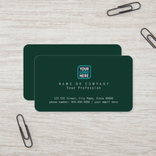 Company logo Business Name deep-green Card