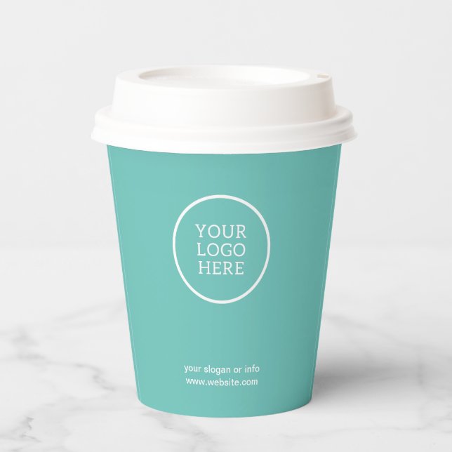 Company Logo |  Business Paper cups (Front)