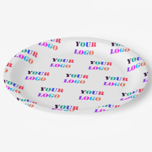 Company Logo Business Promotional Paper Plates