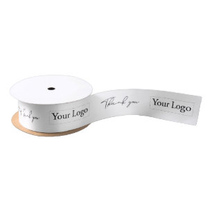 Company Logo Business Thank you Packaging Ribbon Satin Ribbon
