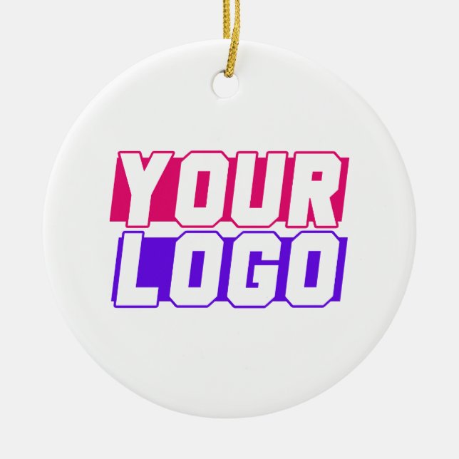 Company Logo Ceramic Tree Decoration (Front)
