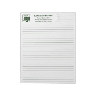 Company Logo College Rule Project Identifier Notepad