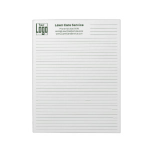 Company Logo Contact Green Line College Rule Notepad