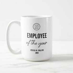 Company Logo Corporate Employee Of the Year Award Coffee Mug