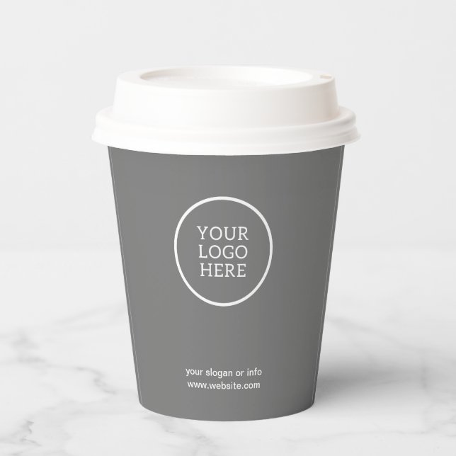 Company Logo |  Corporate Paper cups (Front)