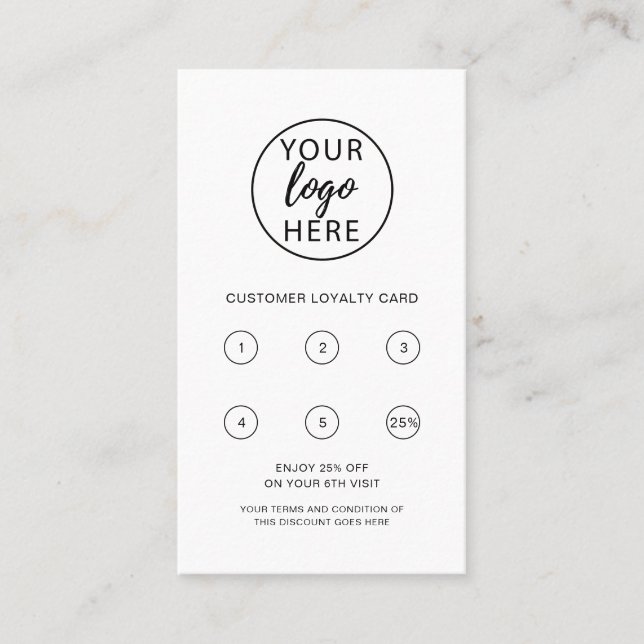 Company Logo Custom Loyalty Card (Front)