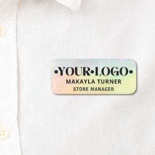 Company Logo Employee Name Tag