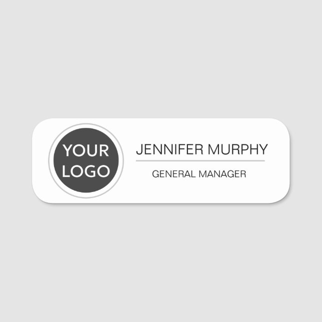 Company Logo & Employee Name Tag (Front)