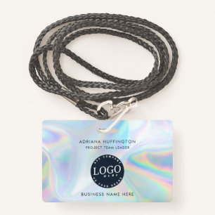 Company Logo ID Holographic Business Employee ID Badge