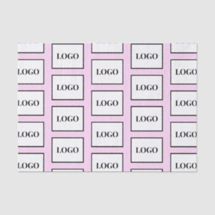 Company Logo Light Purple Custom Tissue Paper