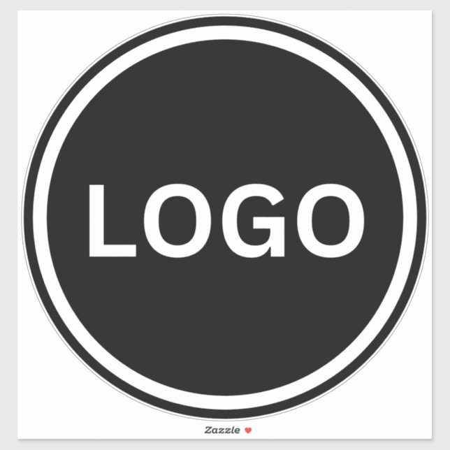Company Logo Modern Car Window Bumper Sticker (Sheet)