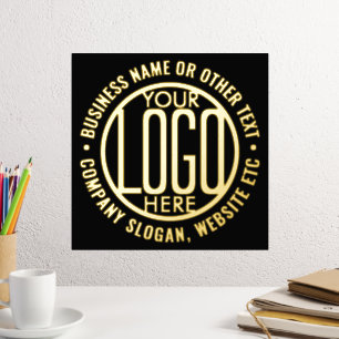 Company Logo Modern Elegant Business Promotional Foil Prints