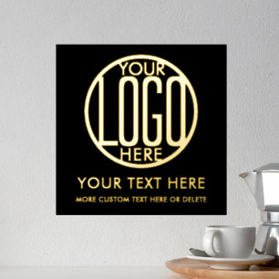 Company Logo Modern Minimal Business Promotional Foil Prints