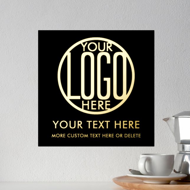 Company Logo Modern Minimal Business Promotional Foil Prints (In Situ (Counter 2))