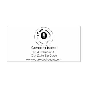 Company Logo Name and Address  Self-inking Stamp