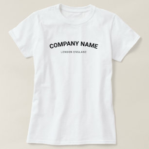 Company Logo Name   Business Employee Staff White T-Shirt