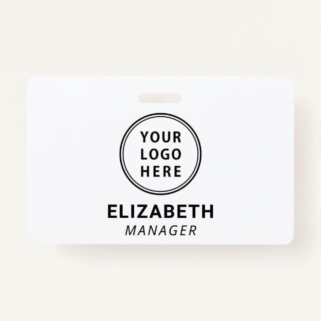 Company Logo Name ID Badge (Front)