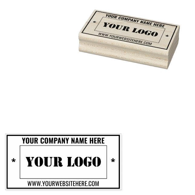 Company Logo Name Info Professional Stamp Example (Stamped)
