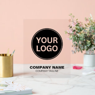 Company Logo Name Tagline Business Acrylic Sign