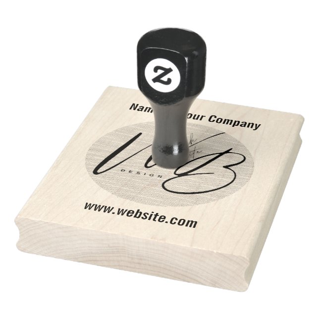 Company Logo Name Website Custom Rubber  Stamp (Stamp)