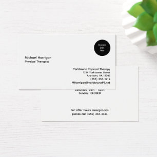 Company Logo Personalised Custom Business Cards