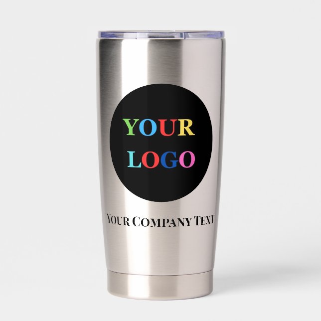 Company Logo Personalized Business Coffee Insulated Tumbler (Front)