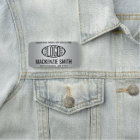 Company Logo Professional Employee Faux Silver