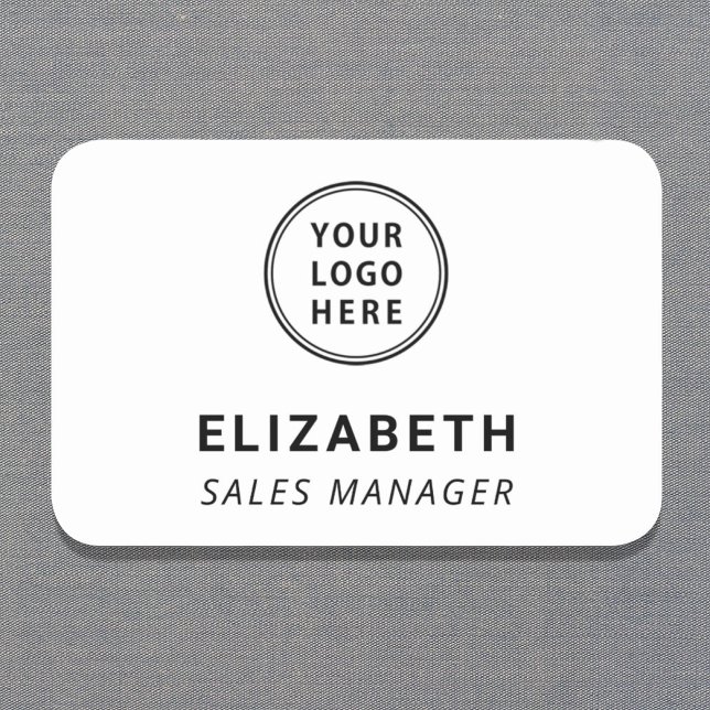 Company Logo Professional Name Tag (Creator Uploaded)