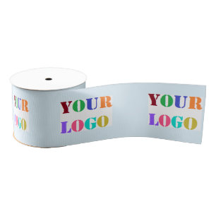 Company Logo Promotional Business Ribbon Example Grosgrain Ribbon