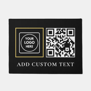 Company Logo QR Code Business doormat