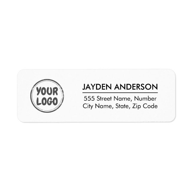 Company Logo Return Address Label (Front)