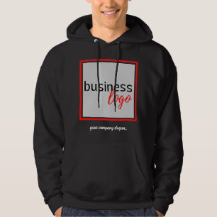 COMPANY LOGO SLOGAN BUSINESS BRANDED UNIFORM NAMED HOODIE