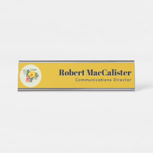 Company Logo Template Desk Name Plate