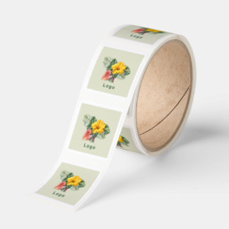 Company Logo Template Roll of Stickers
