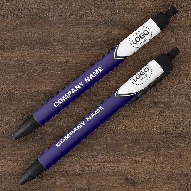 Company Logo & Text Blue Pen (Creator Uploaded)