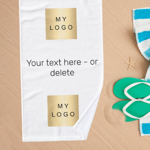 Company logo text business brand colour hand towel