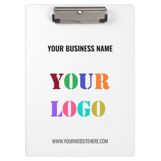 Company Logo Text Business Promotional Clipboard (Front)