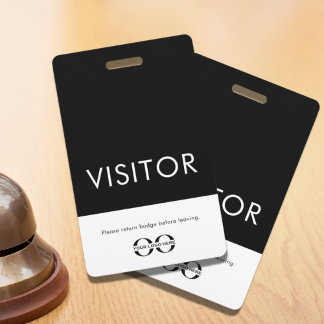 Company Logo Visitor Badge ID Badge
