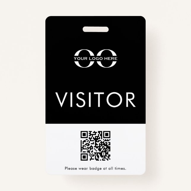 Company Logo Visitor Badge ID Badge (Front)