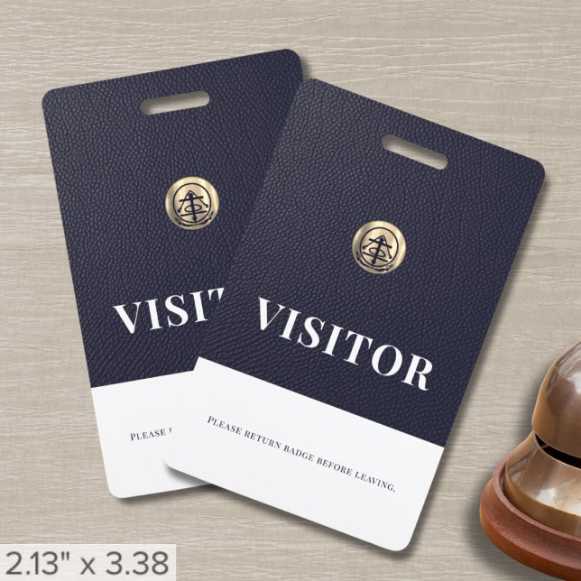 Company Logo Visitor Badge Return Request ID Badge (Creator Uploaded)